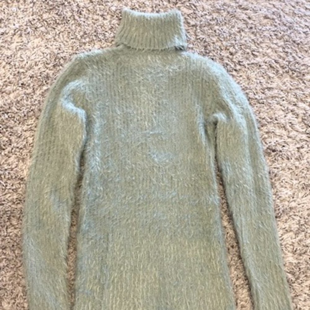 Forever 21 Turtleneck Sweater Dress - Sage Green